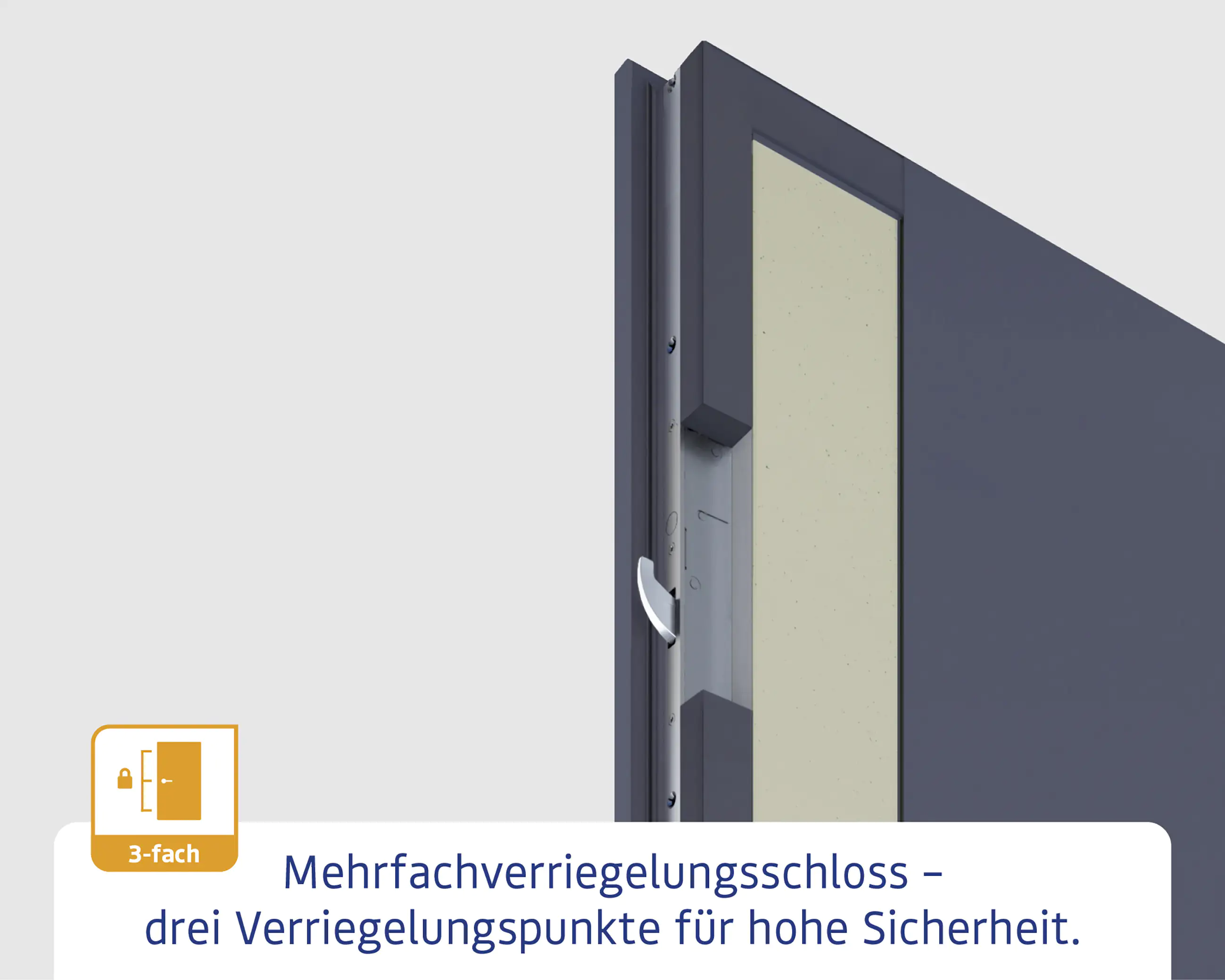 EcoStar Haustür ISOPRO Secur IPS 010 RC2 verkehrsweiß 110 x 210 cm EcoStar Haustür ISOPRO Secur IPS 010 RC2 verkehrsweiß 110 x 210 cm