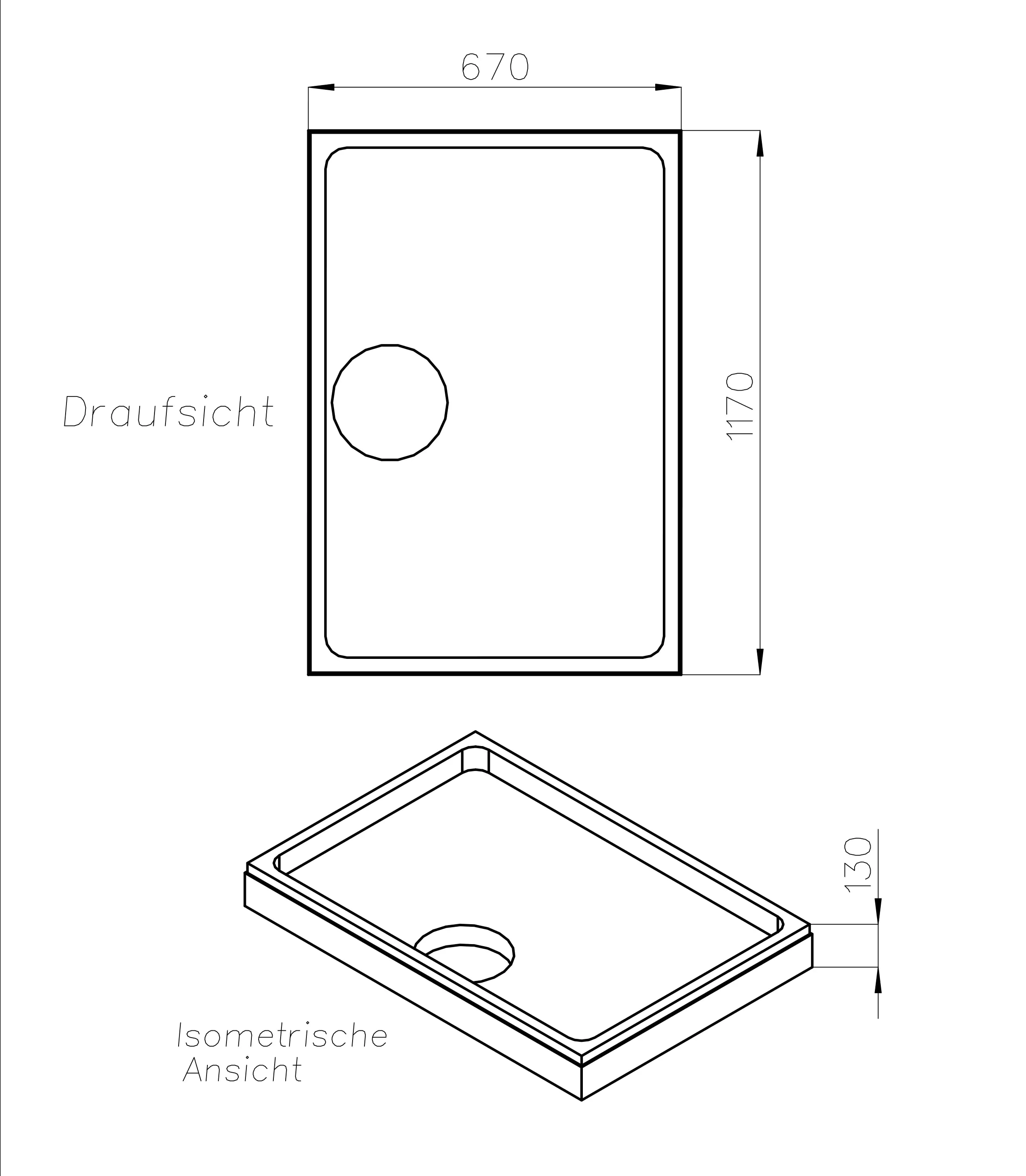 4005489037604_2 Ottofond Wannenträger Maui R 1170 x 670 mm, geeignet für Duschwanne Maui R