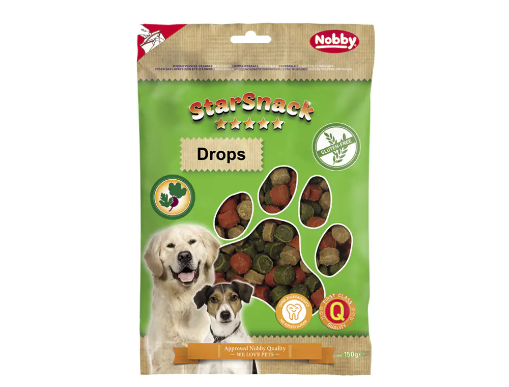 Nobby Hundeleckerli StarSnack Drops glutenfrei 150 g Nobby Hundeleckerli StarSnack Drops glutenfrei 150 g