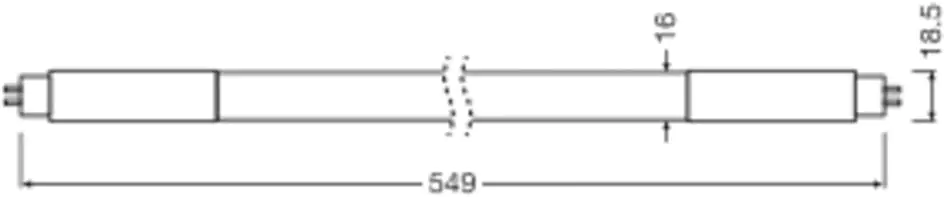 Osram LED Röhre 54,9 cm G5 7 W warmweiß