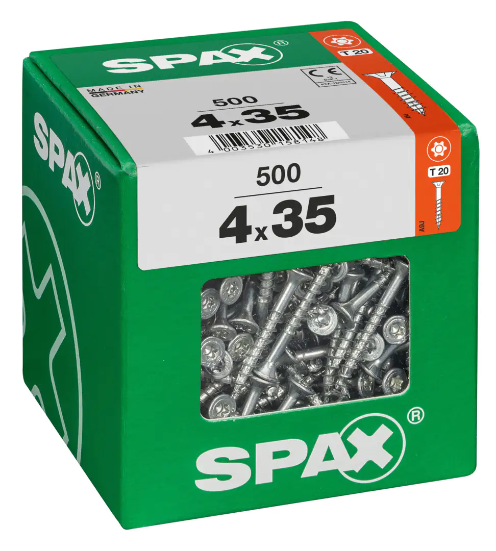 Spax Universalschrauben 4.0 x 35 mm TX 20 - 500 Stk.