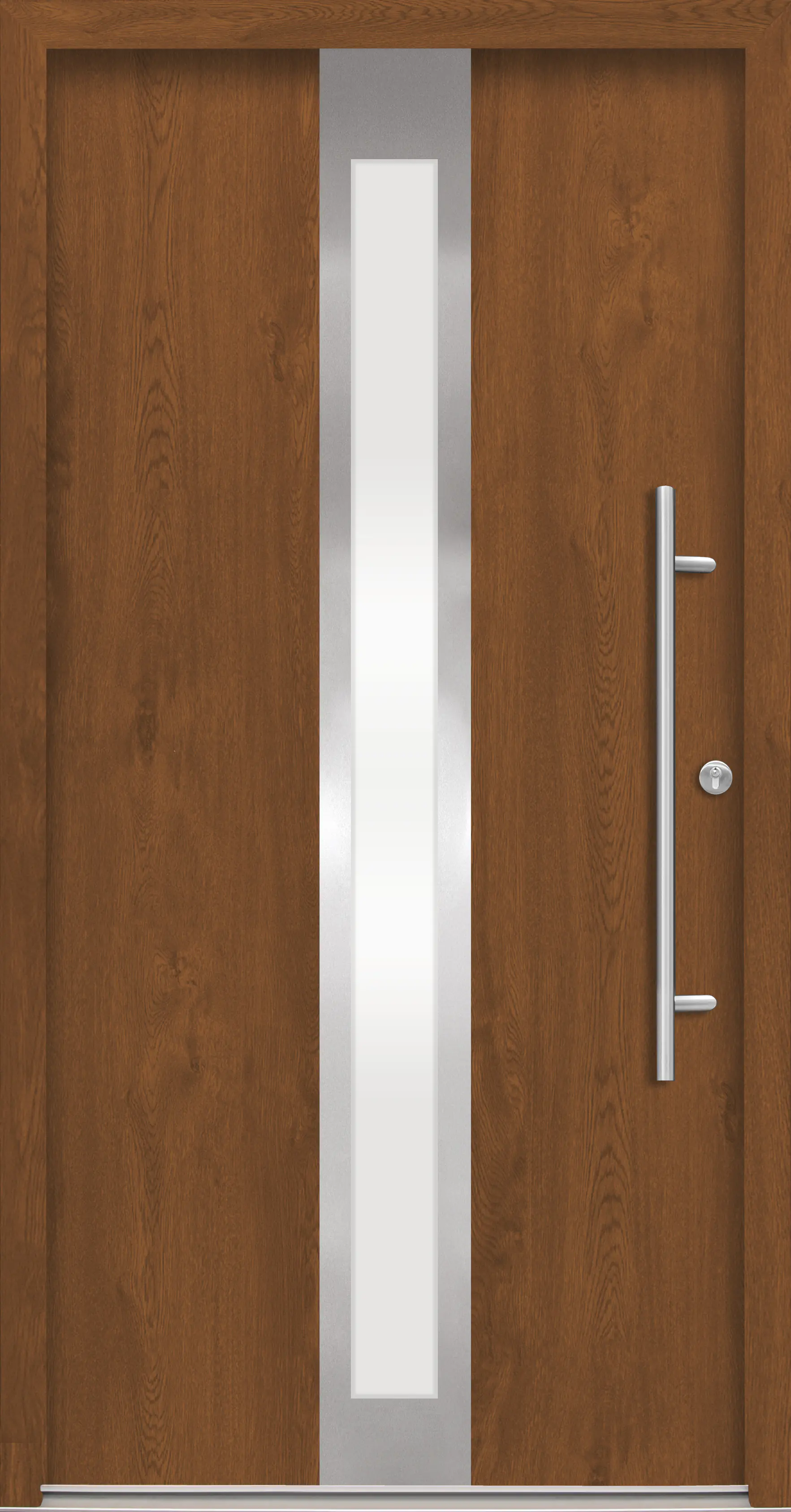 Splendoor Haustür Passivedoor Premium B01 Golden Oak DIN Rechts 110 x 210 cm