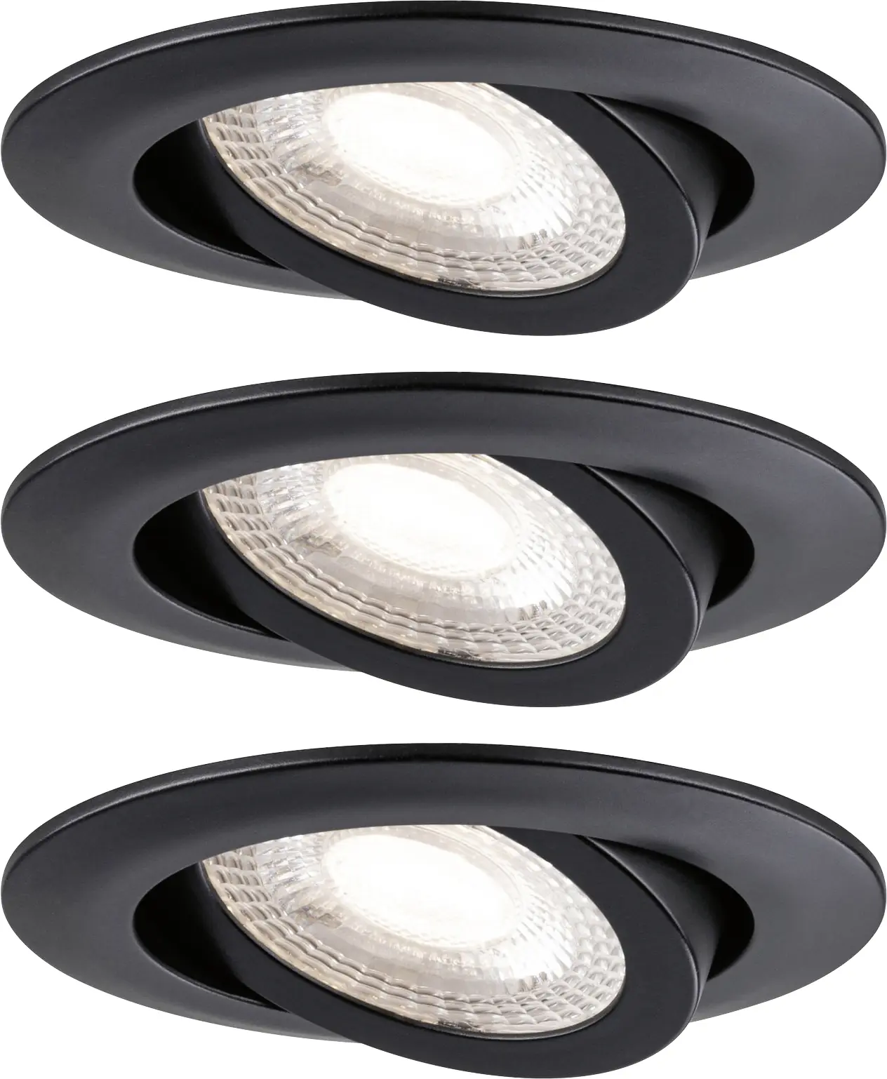 Paulmann LED Einbauleuchte schwarz schwenkbar