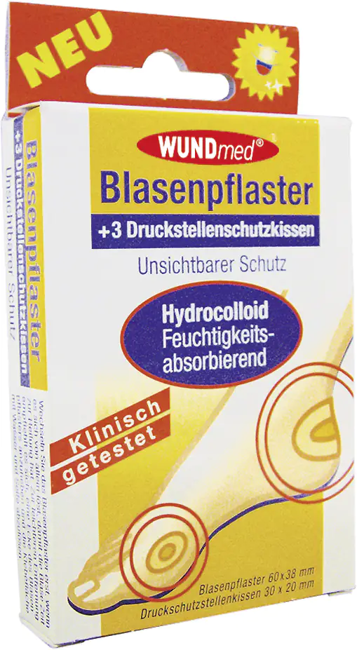 Wundmed Blasen- und Druckstellenpflaster 4-teilig