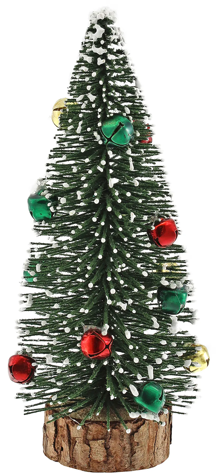 Weihnachtsbaum mit Metallglocken Kunststoff 15 cm grün-bunt  Weihnachtsbaum mit Metallglocken Kunststoff 15 cm grün-bunt