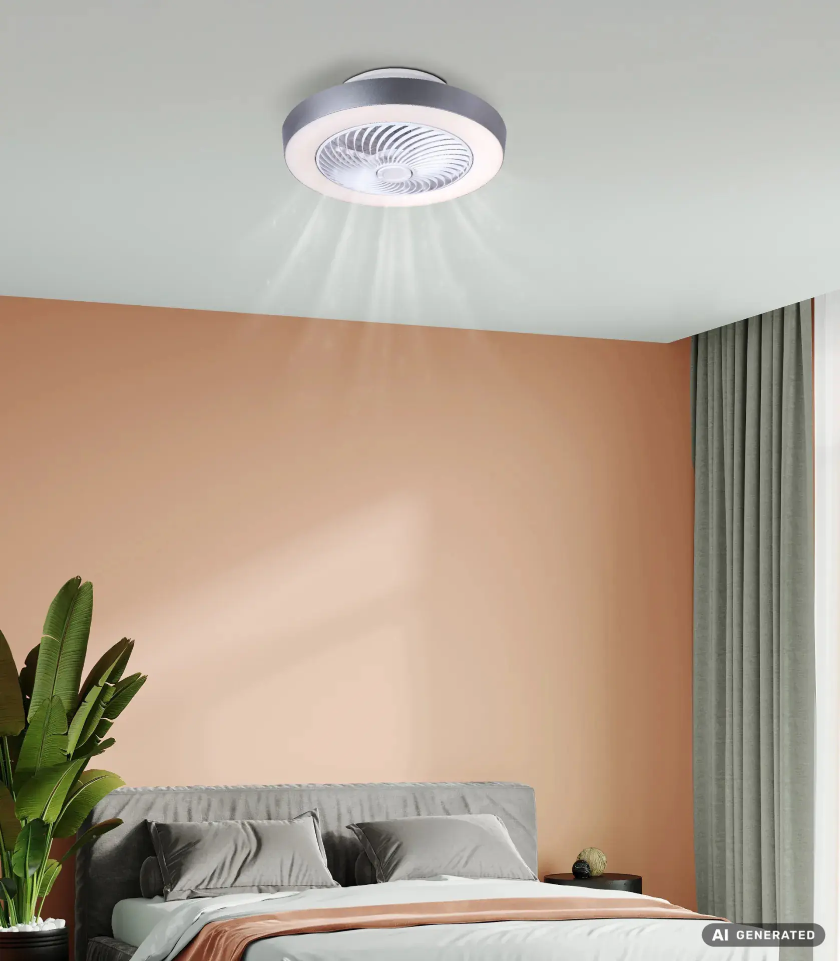 Globo Deckenventilator Gharra Ø 54,8 cm 35 W weiß CCT