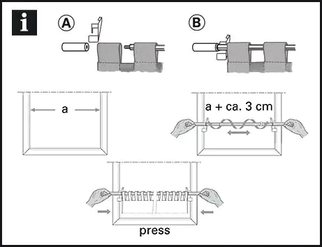 Gardinia Klemmstange Press & Go Filigrano Zylinder, weiß, 80 - 110 cm Gardinia Klemmstange Press & Go Filigrano Zylinder, weiß, 80 - 110 cm