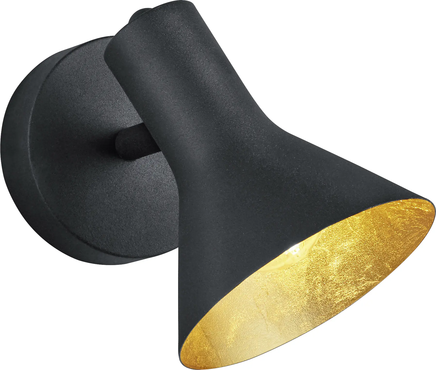 Reality Leuchten 1er Spot Nina schwarz gold