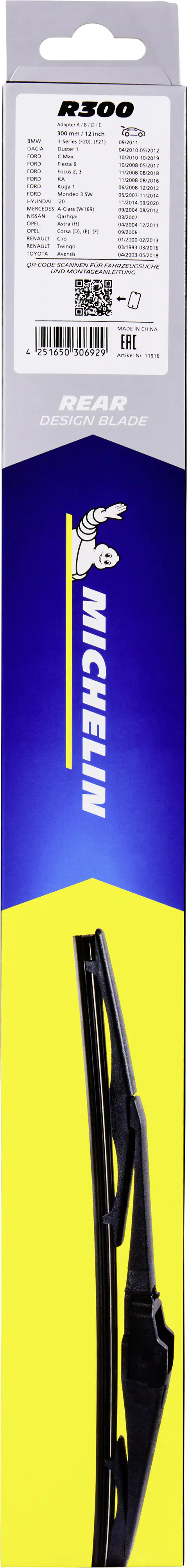 Michelin Scheibenwischer Heck R300 300mm