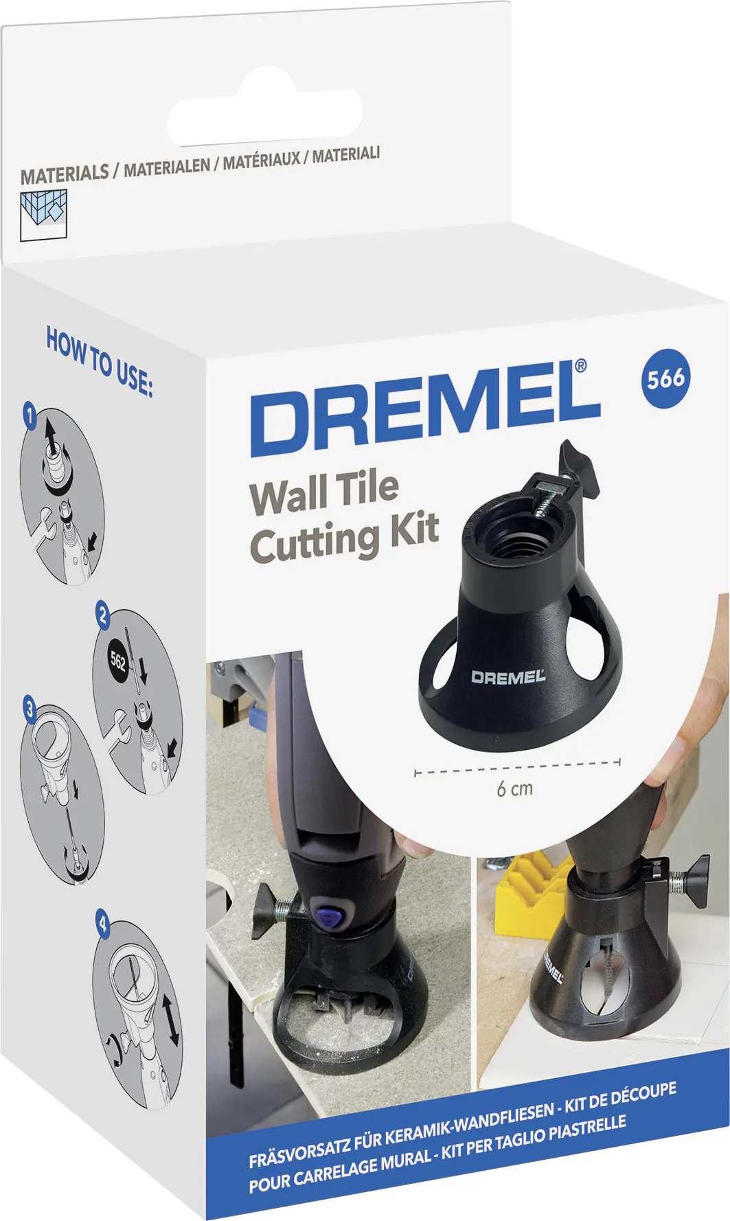 Dremel Fräsvorsatz für Keramik-Wandfliesen 566