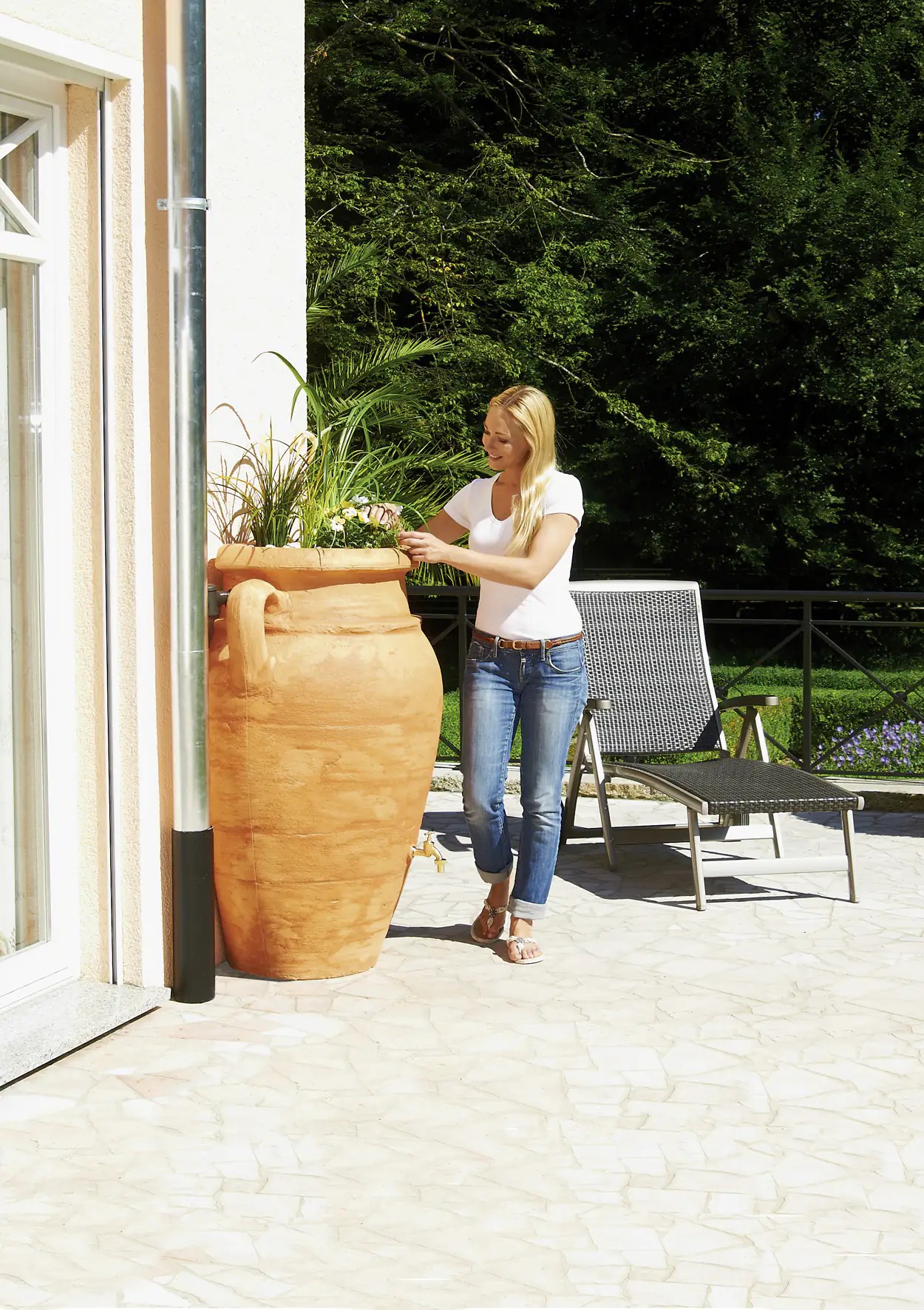 Garantia Regenwasser-Wandbehälter Antik Amphore 260 l Garantia Regenwasser-Wandbehälter Antik Amphore 260 l