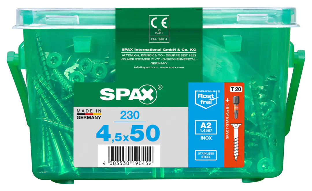 Spax Universalschrauben 4.5 x 50 mm TX 20 - 230 Stk.