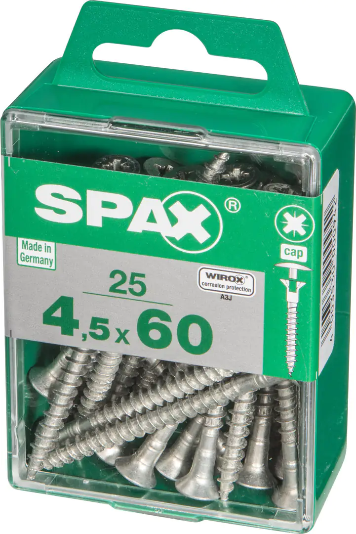 Spax Universalschrauben 4.5 x 60 mm PZ 2 - 25 Stk.