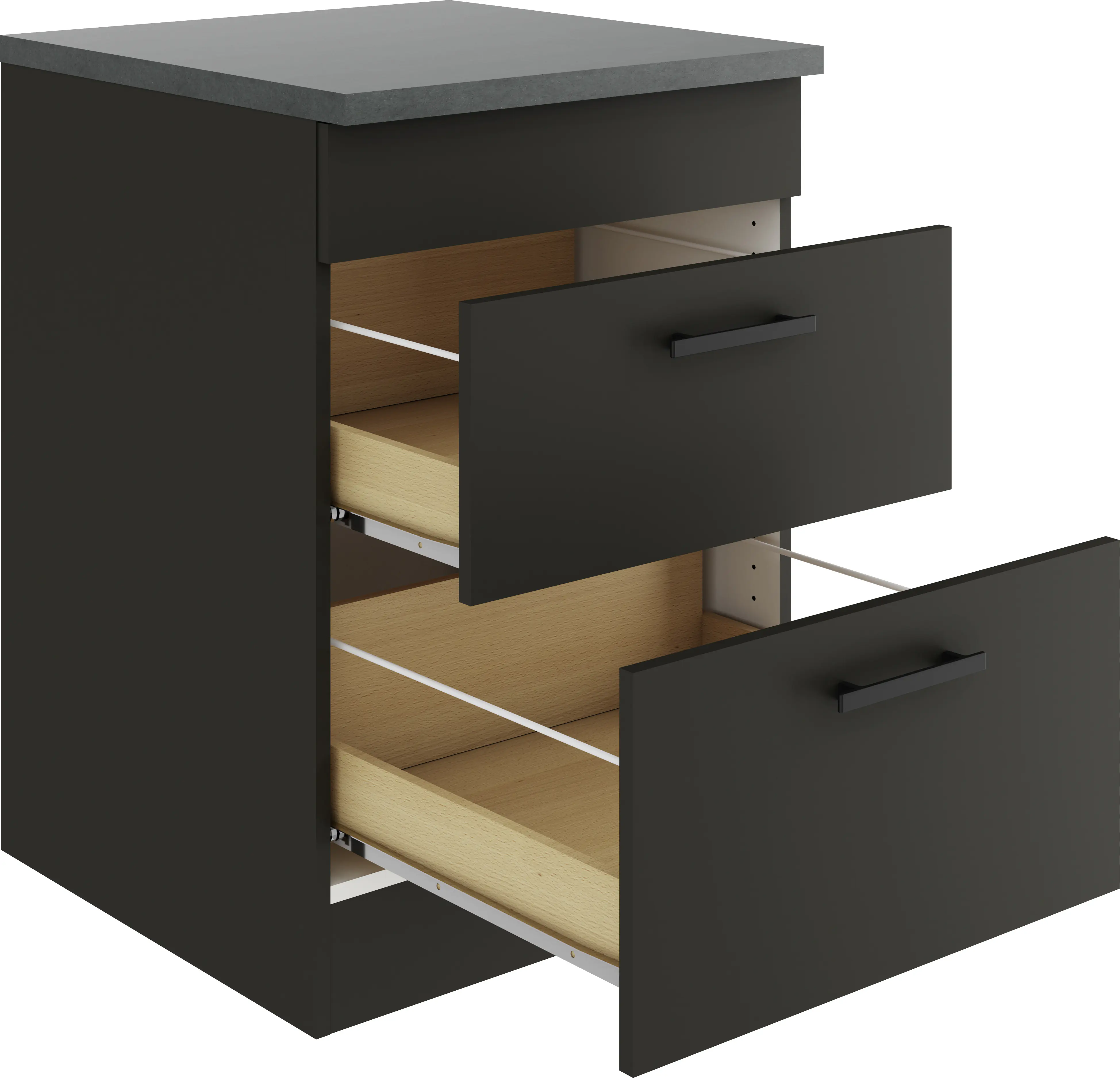 Optifit Unterschrank Madrid 420 anthrazit matt 60 cm
