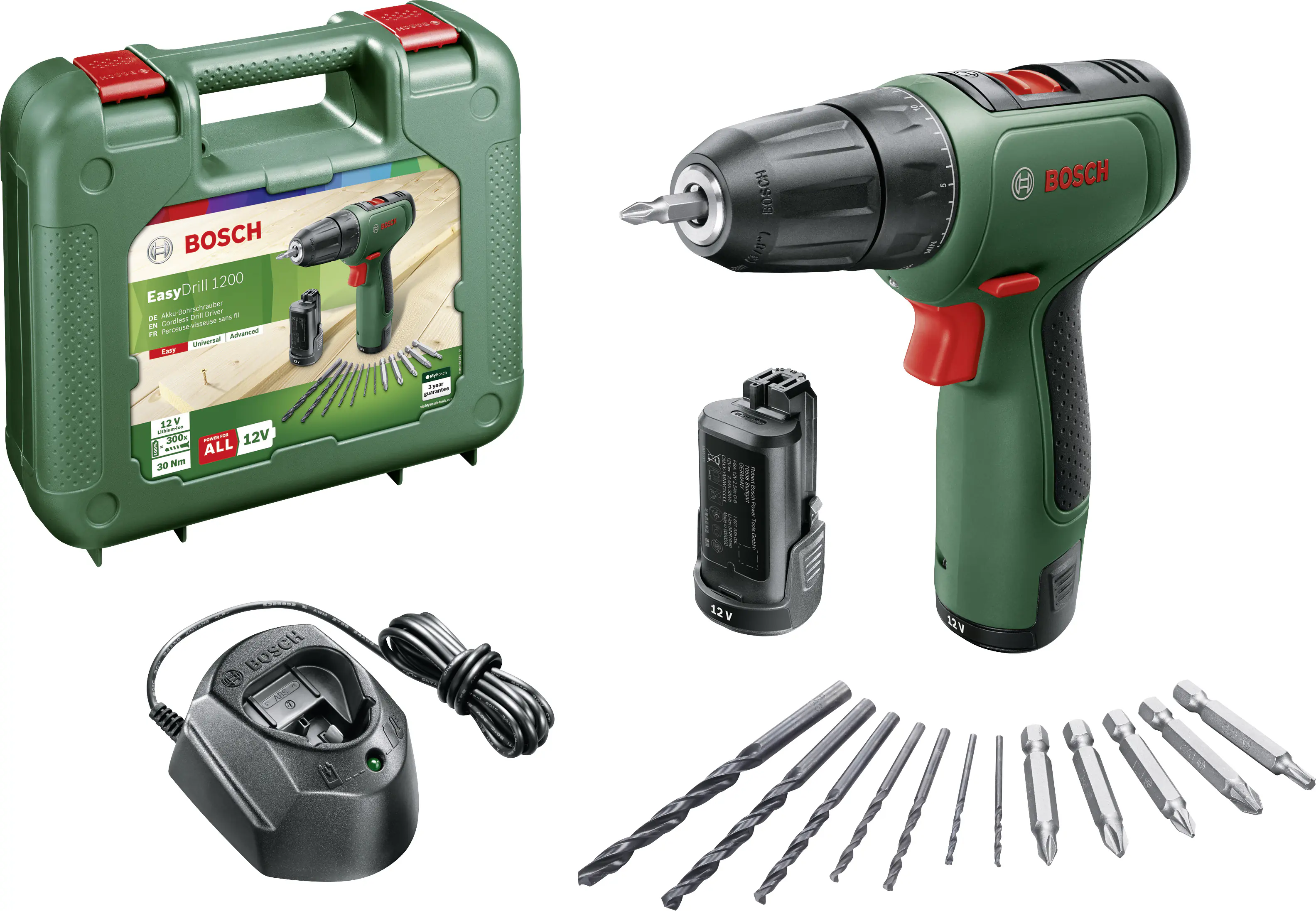 Bosch Akku-Bohrschrauber EasyDrill 1200 12 V Set