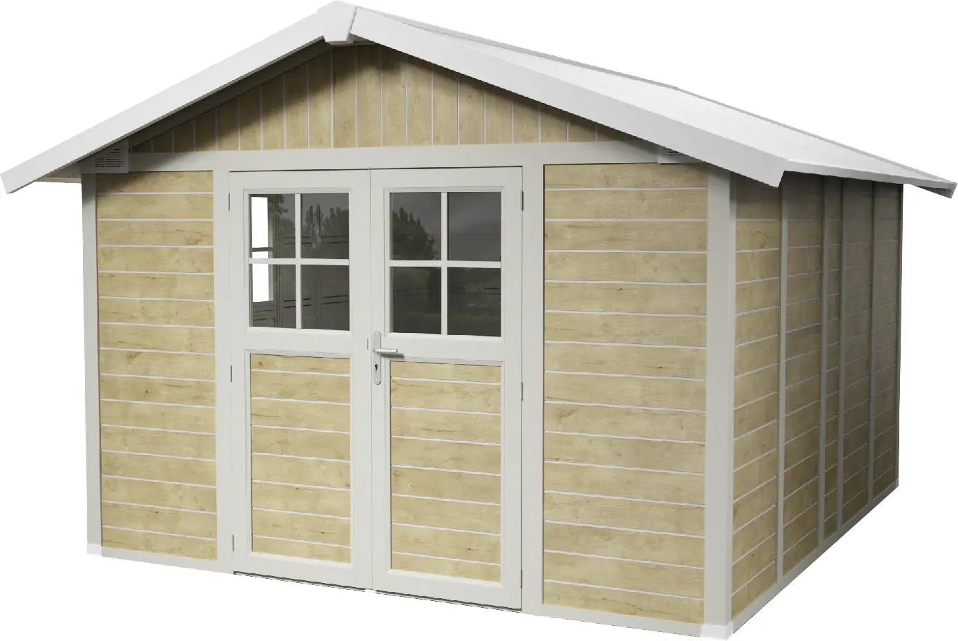 Grosfillex Gartenhaus Deco H 11 370 x 407 cm (inkl. Dachüberstand)