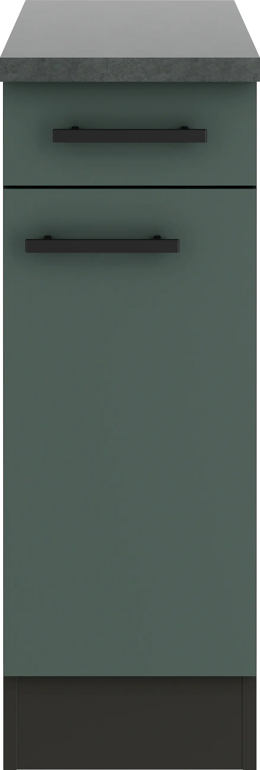 Optifit Unterschrank Verona 405 steingrün/anthrazit matt 30 cm