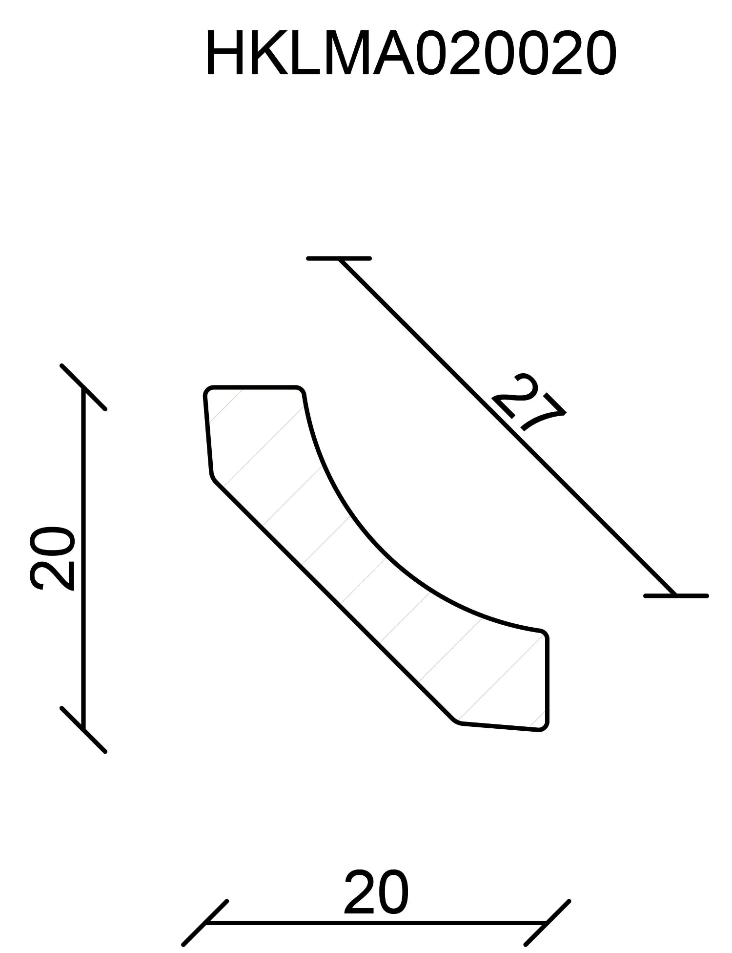 FN Neuhofer Hohlkehlleiste 240 cm 20 x 20 mm Fichte/Kiefer