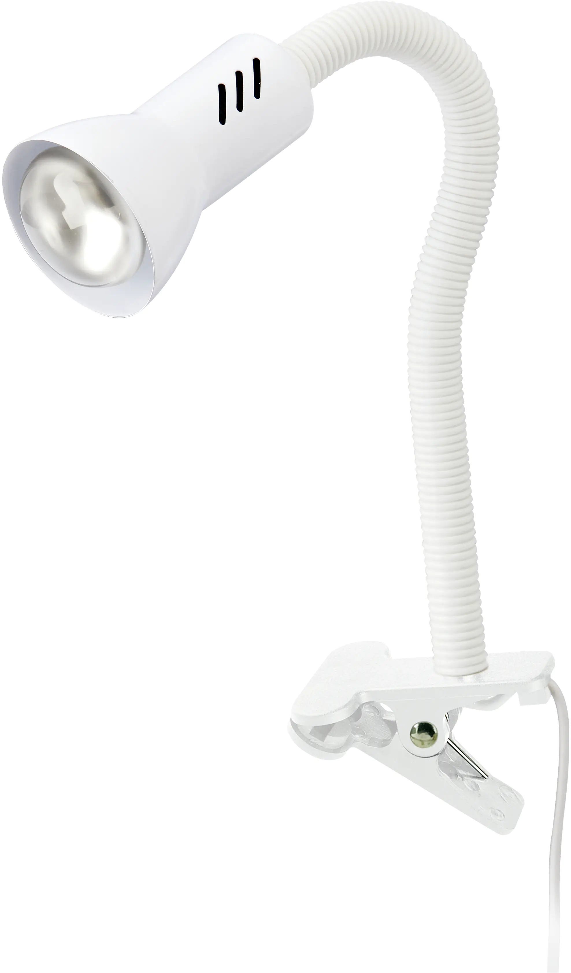 Briloner Klemmleuchte Trap E14, weiß, dimmbar