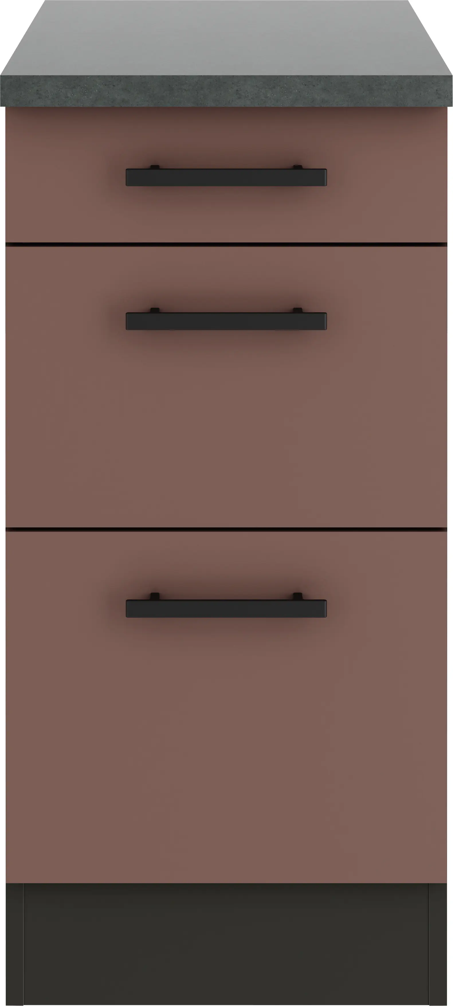 Optifit Unterschrank Nizza 407 rostrot/anthrazit matt 40 cm 