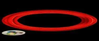 Textilkabel glatt 3 x 0,75 - 1 Meter, neonrot