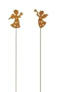 TrendLine Deko Stecker Engel H: 95 cm rost