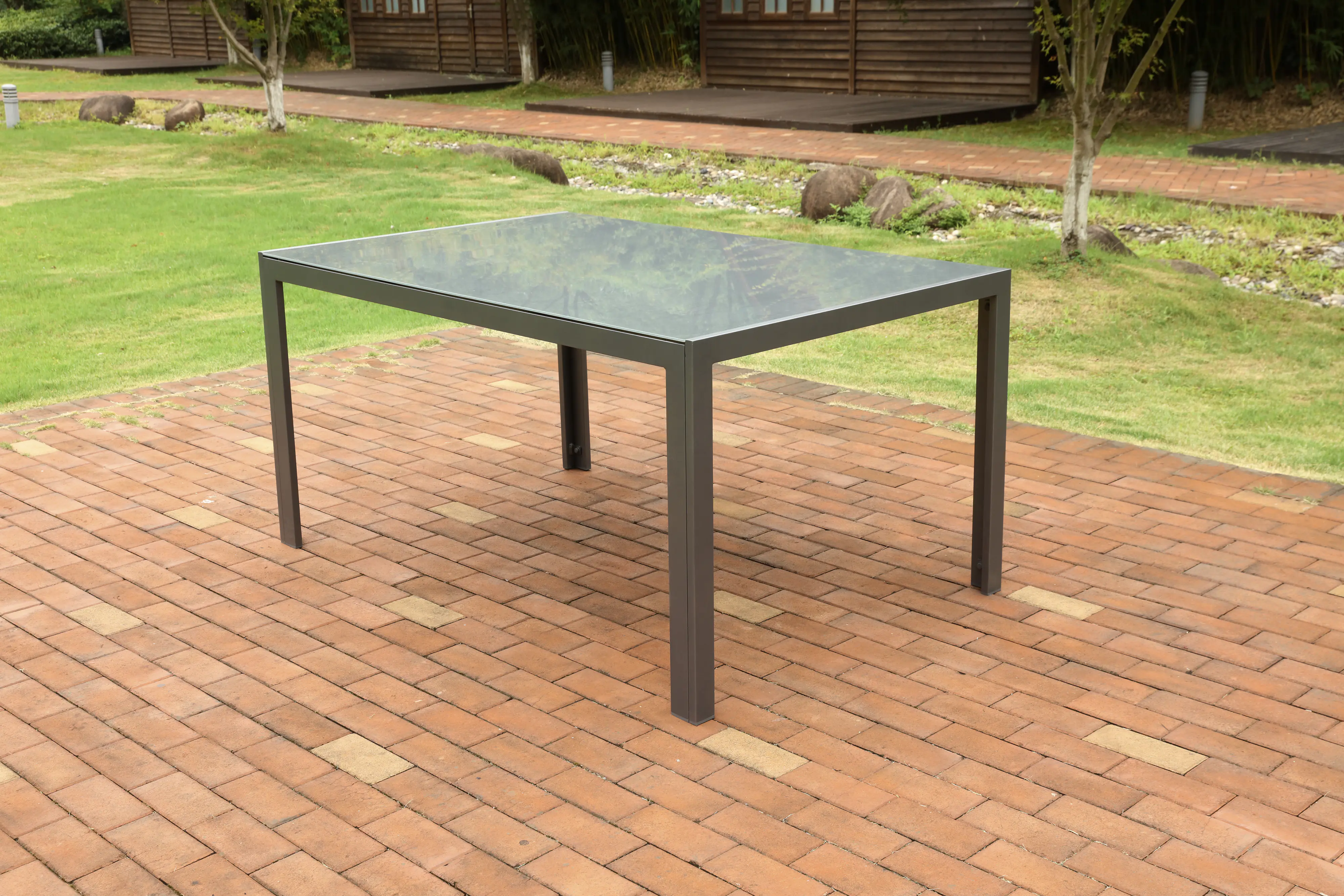 TrendLine Glastisch New York anthrazit