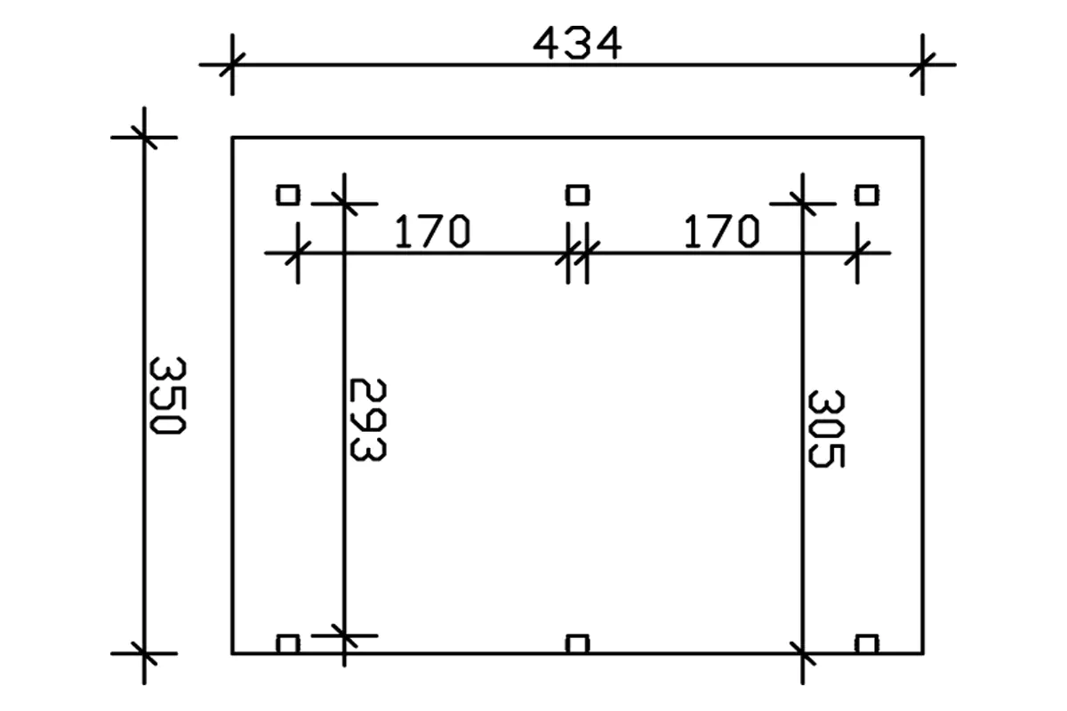 SKAN HOLZ Terrassenüberdachung Siena 434 x 350 cm, Leimholz, natur SKAN HOLZ Terrassenüberdachung Siena 434 x 350 cm, Leimholz, natur