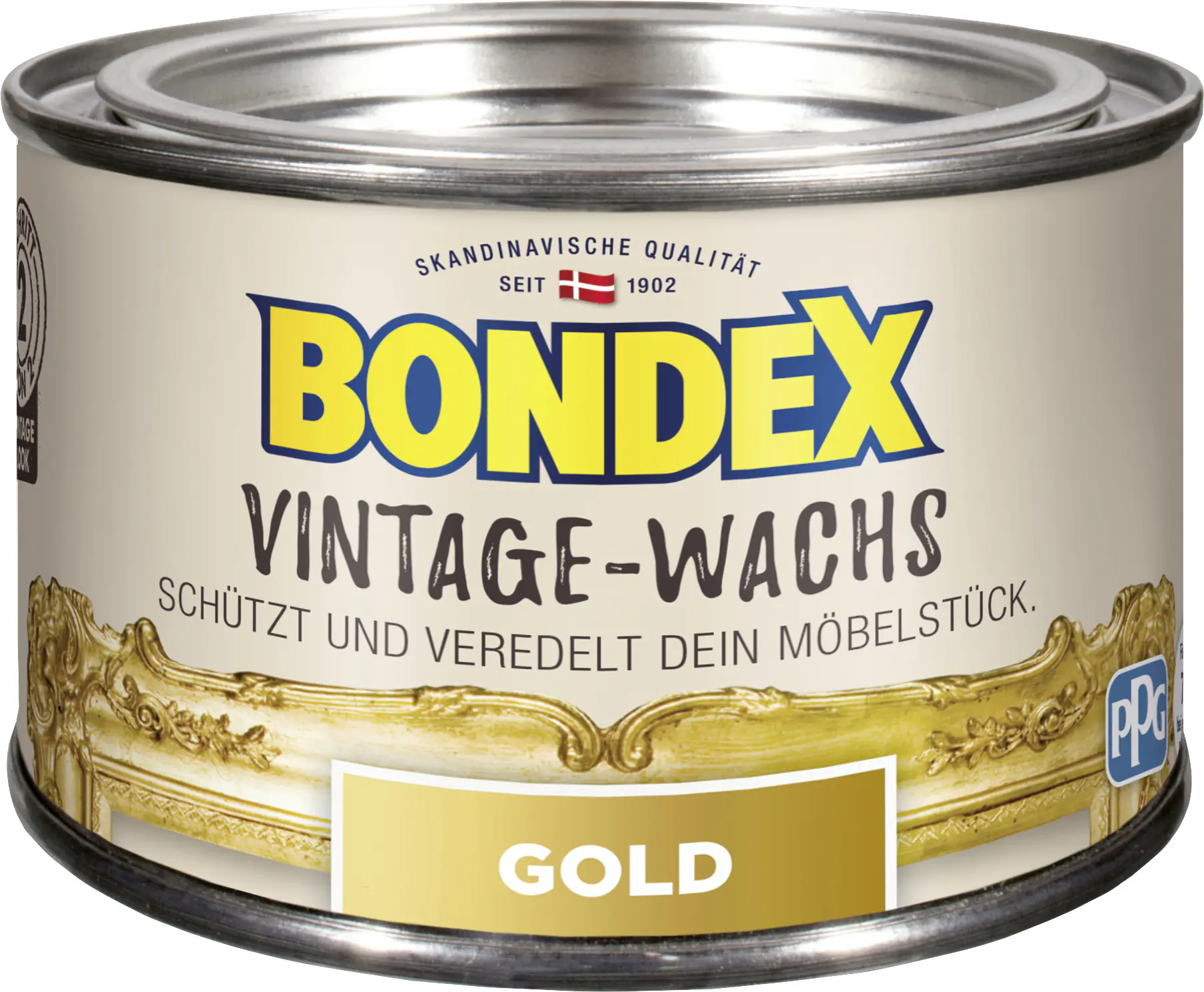 Bondex Vintage-Holzwachs gold-metallic 250 ml