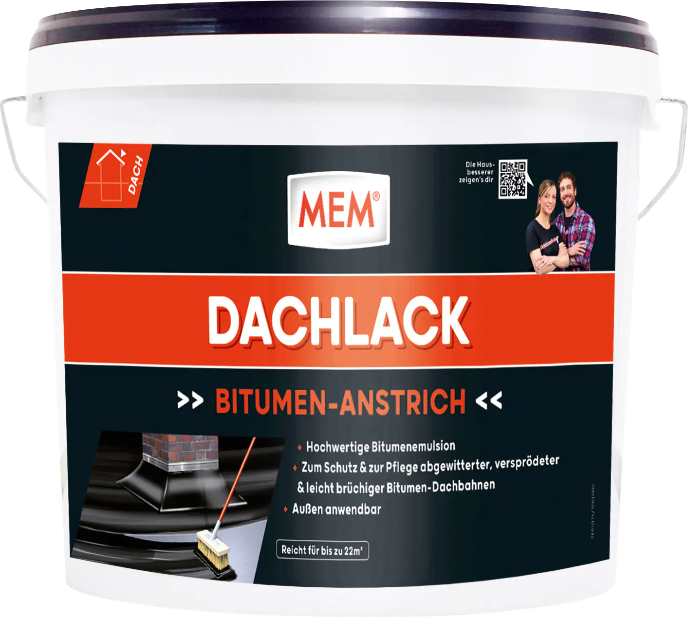 MEM Bitumen Dachlack 10 l