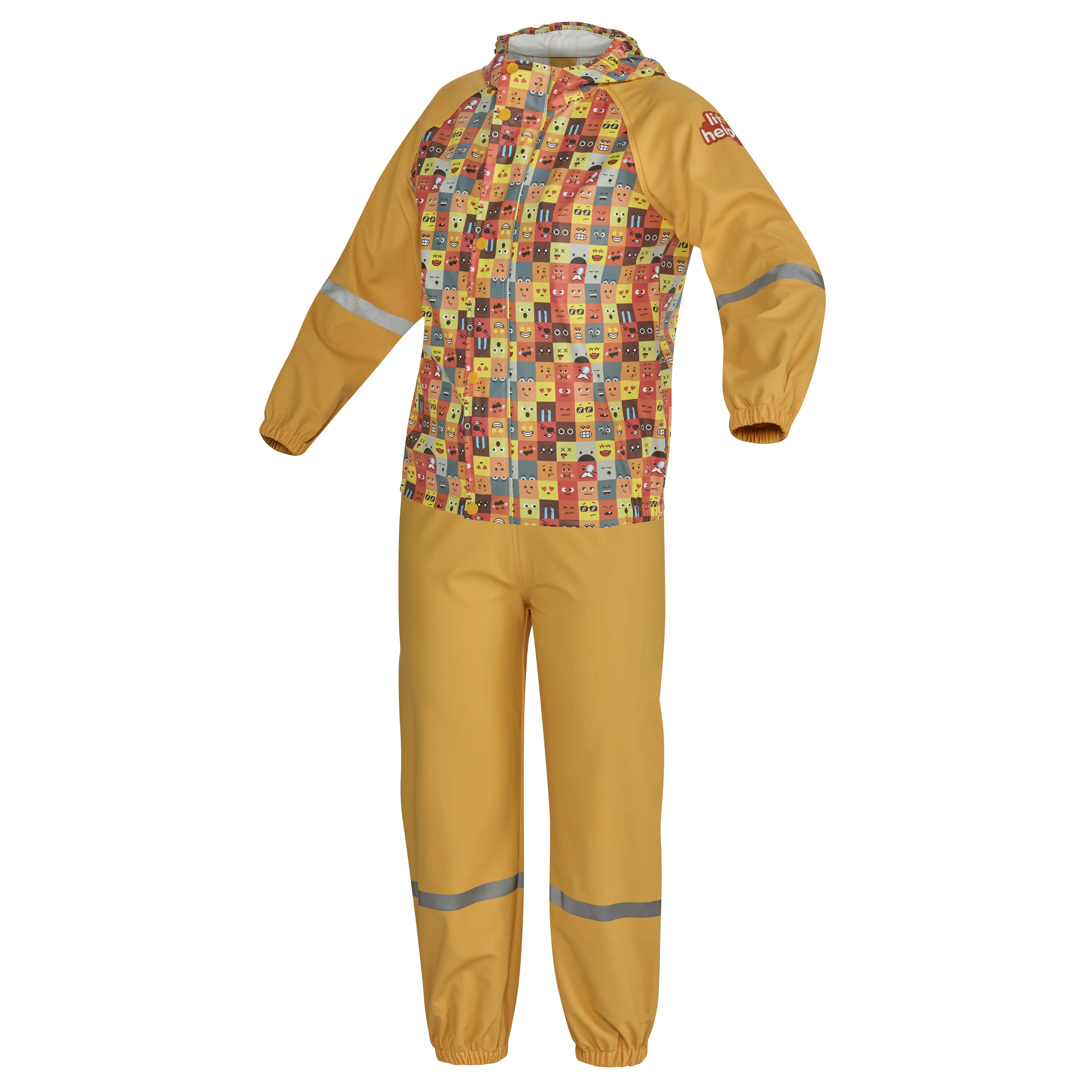 Gebol Regenjacke Little Helpers Emoji orange