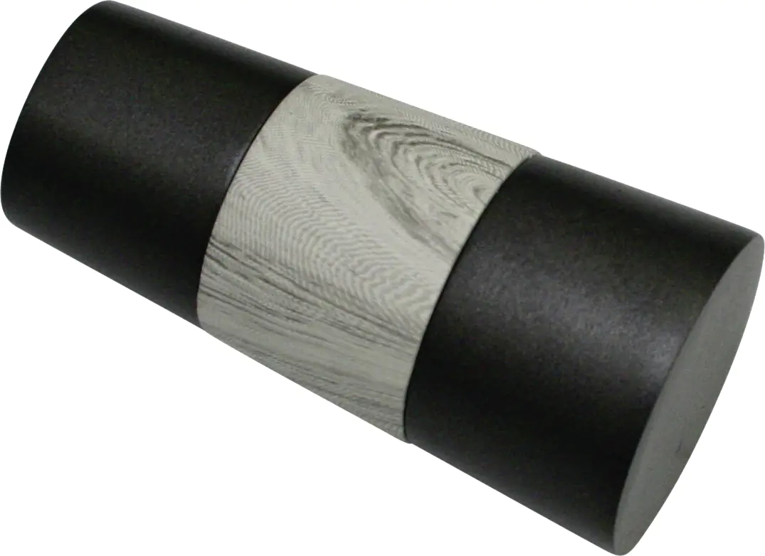 Gardinia Endstück für Gardinenstange Konus für Ø 16-19 mm schwarz-Holzoptik-Grau