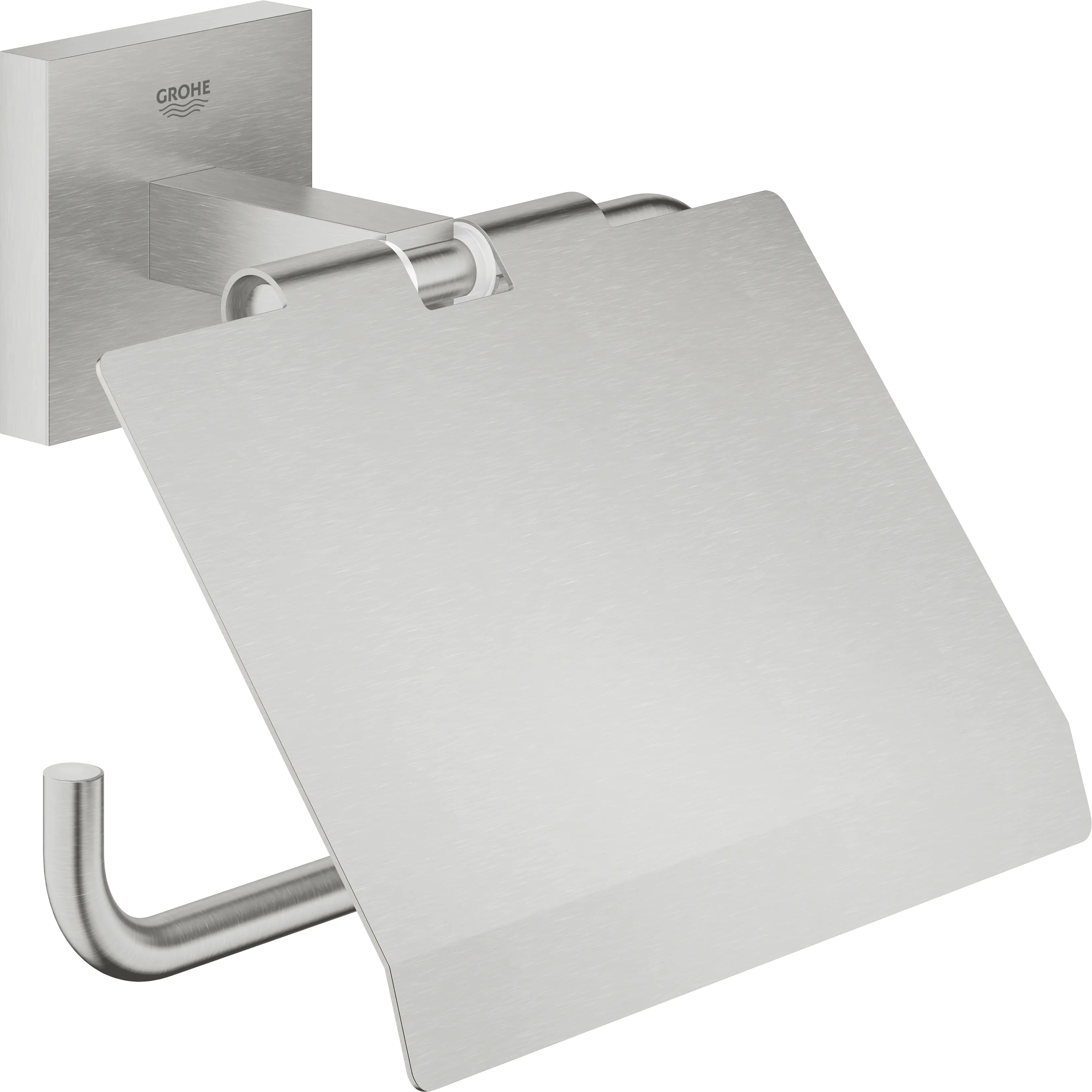 Grohe Start Cube WC-Papierhalter supersteel klebbar Grohe Start Cube WC-Papierhalter supersteel klebbar