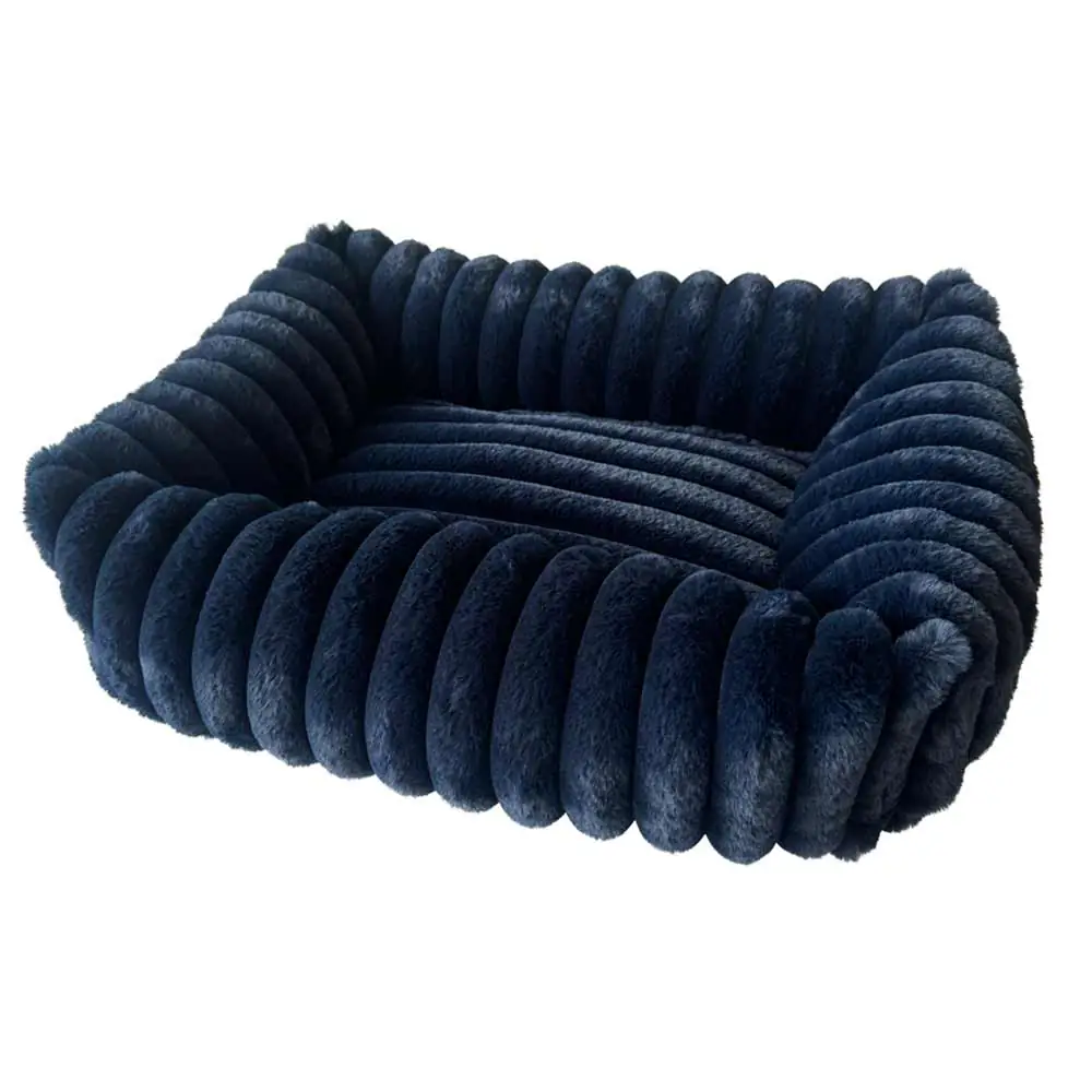 Nobby Hundebett Stripe 105 x 80 cm navyblau
