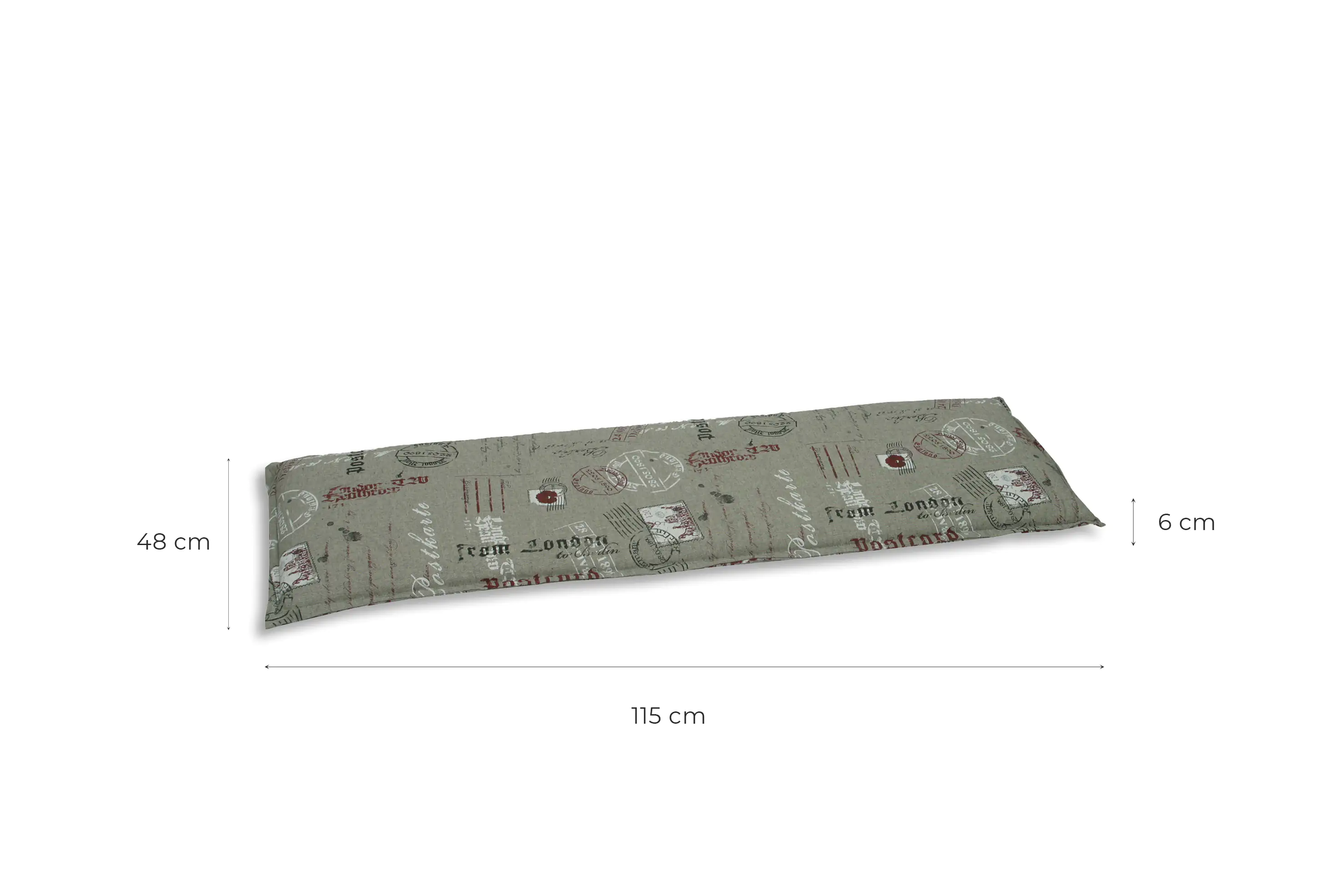 GO-DE Bank-Auflage 2-Sitzer anthrazit 115 x 45 x 6 cm, anthrazit GO-DE Bank-Auflage 2-Sitzer anthrazit 115 x 45 x 6 cm, anthrazit