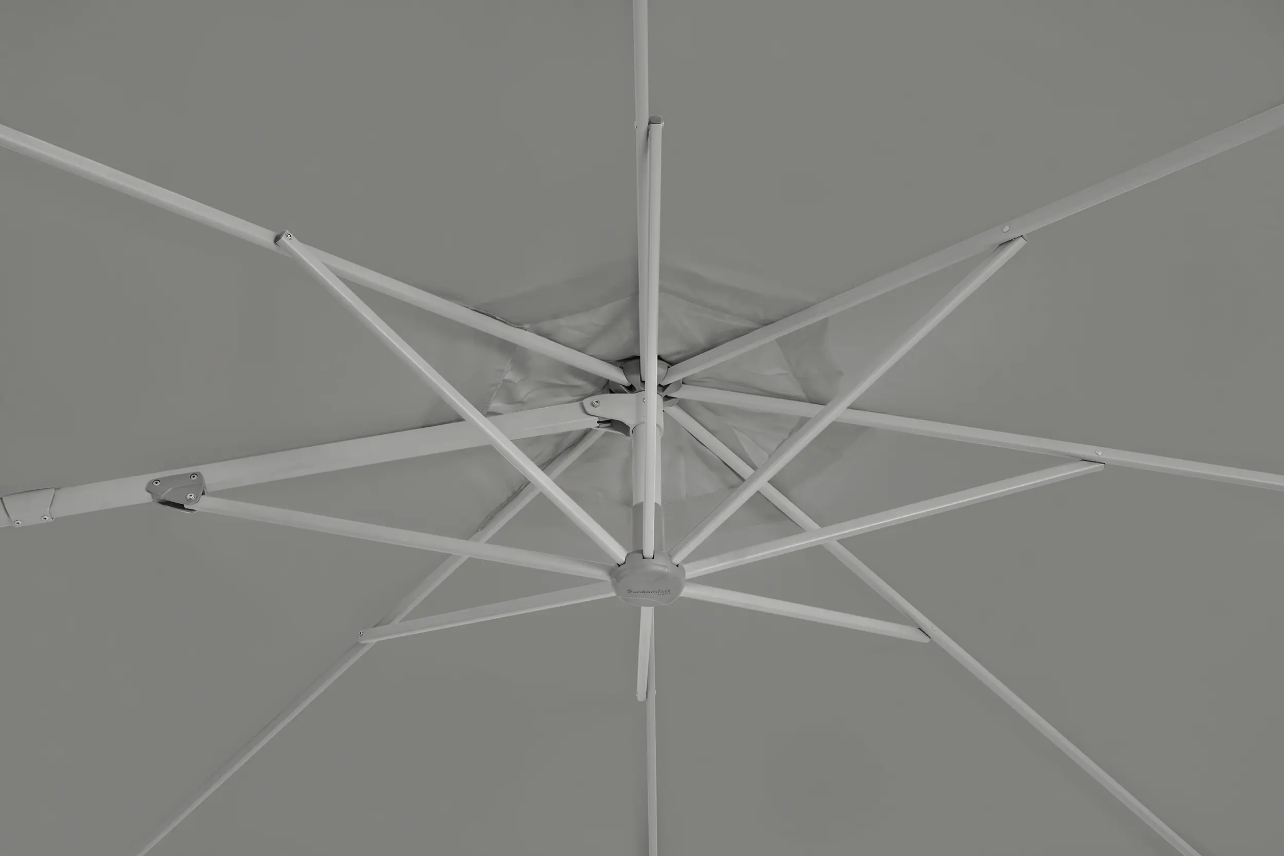 Suncomfort Sonnenschirm Familyflex steingrau Ø 300 cm