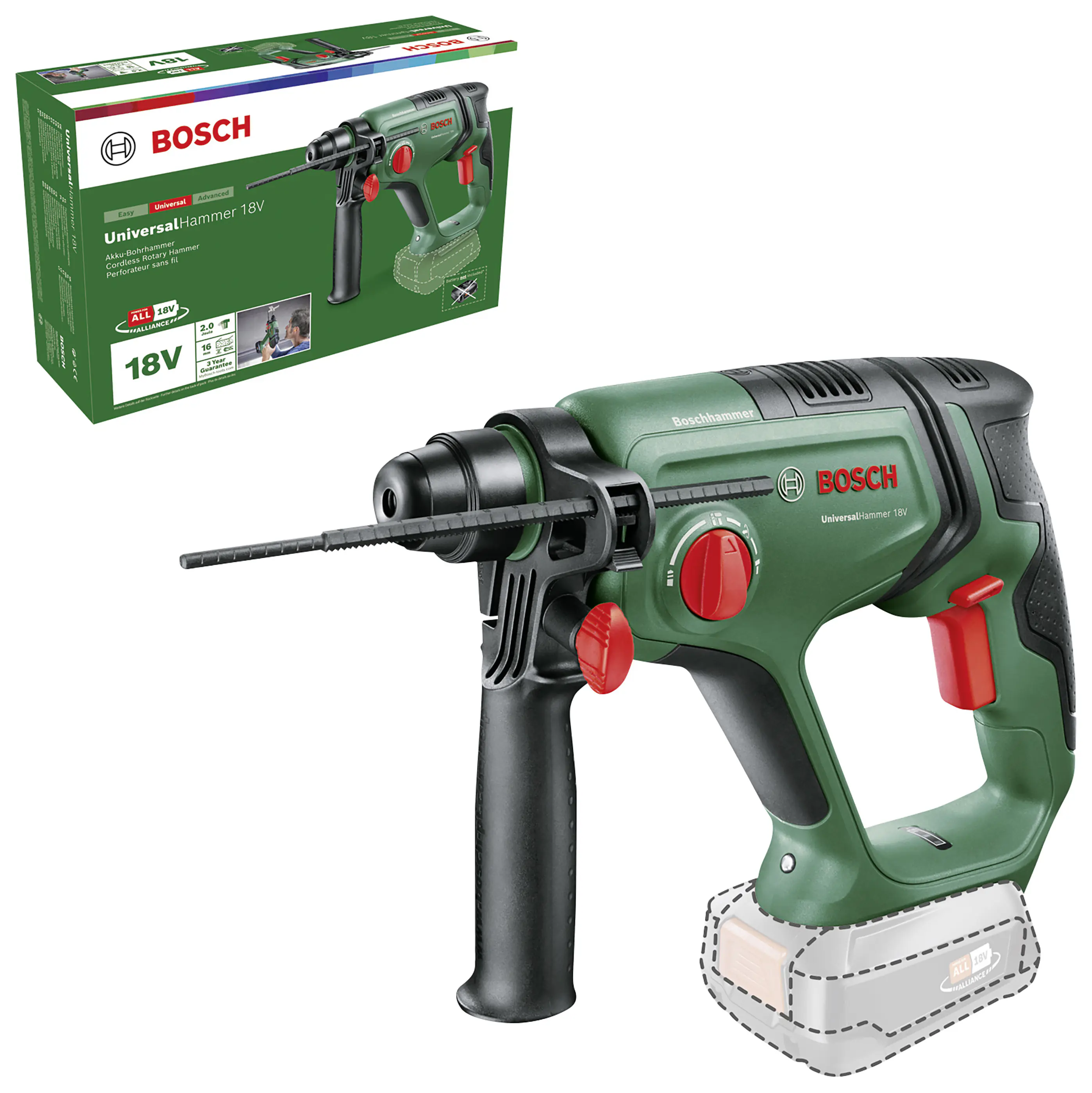 Bosch Akku-Bohrhammer UniversalHammer 18V Solo Bosch Akku-Bohrhammer UniversalHammer 18V Solo