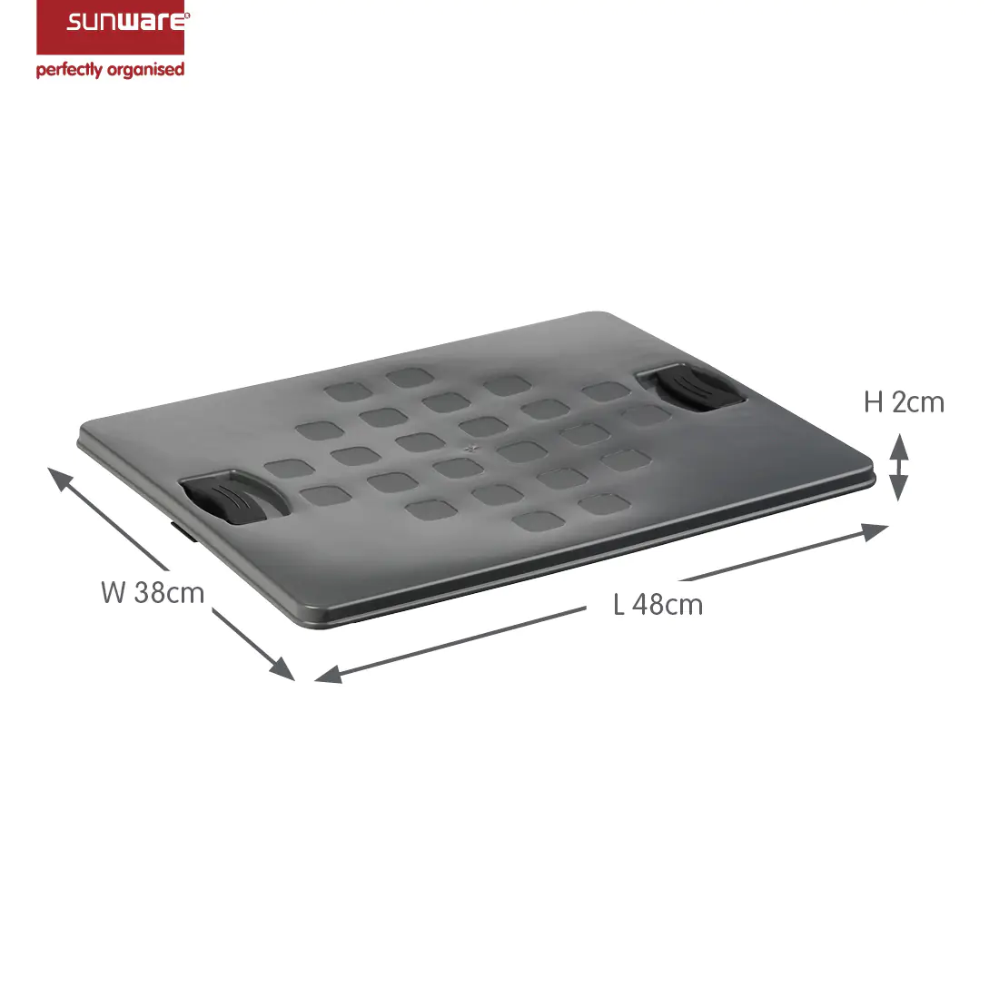 Sunware Deckel für Aufbewahrungsbox Square 52L anthrazit