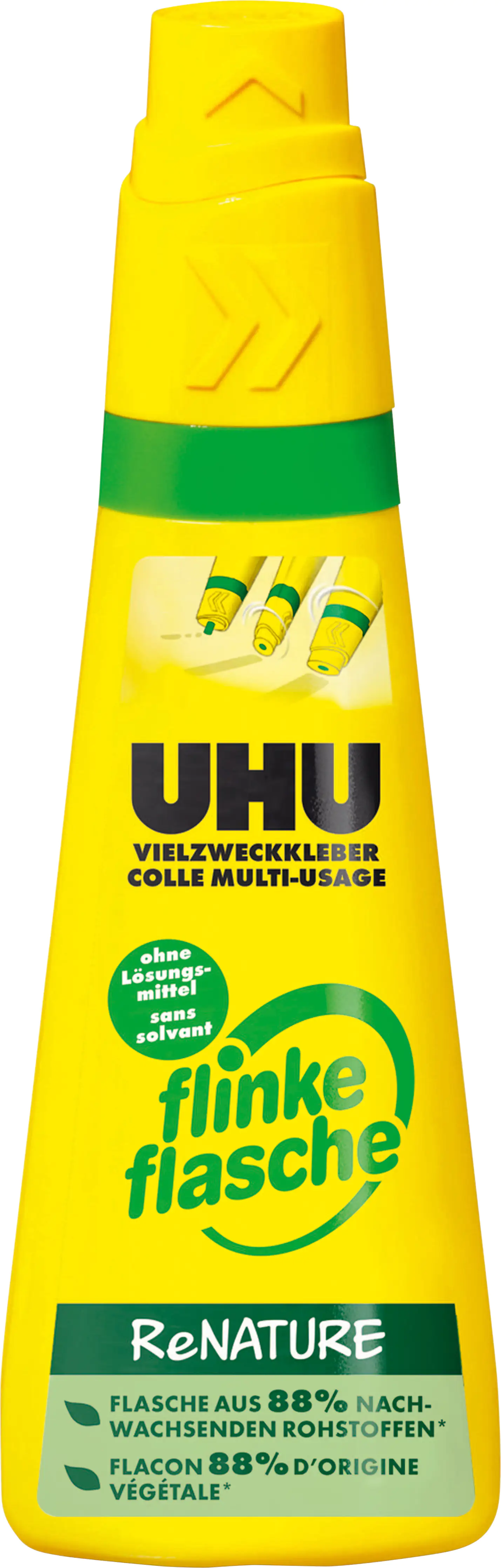 UHU Vielzweckkleber Flinke Flasche 100 g, ohne Lösungsmittel