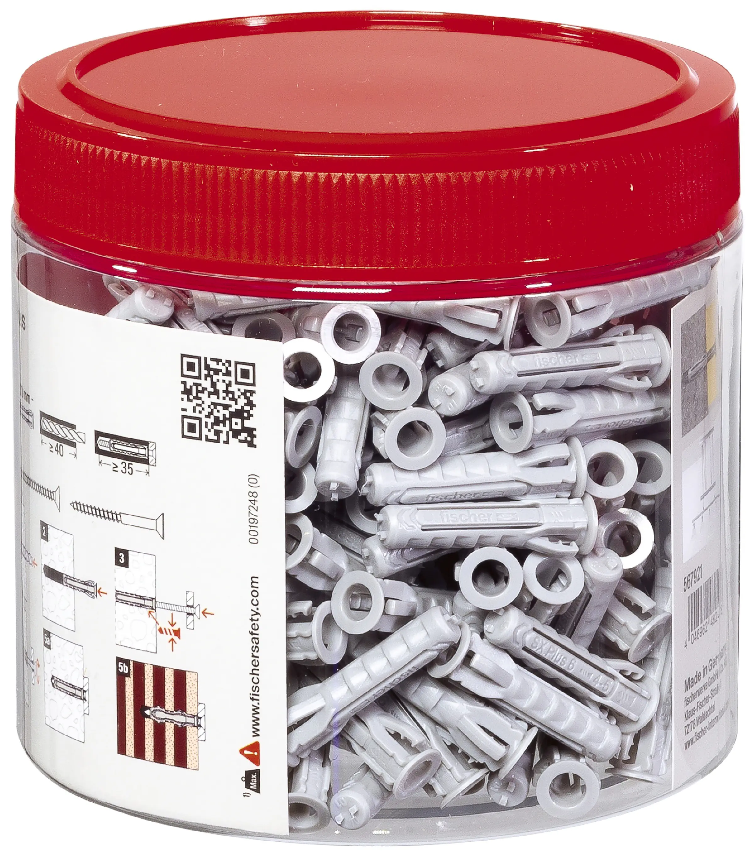 Fischer Spreizdübel SX Plus 6.0 x 30 mm - 200 Stück