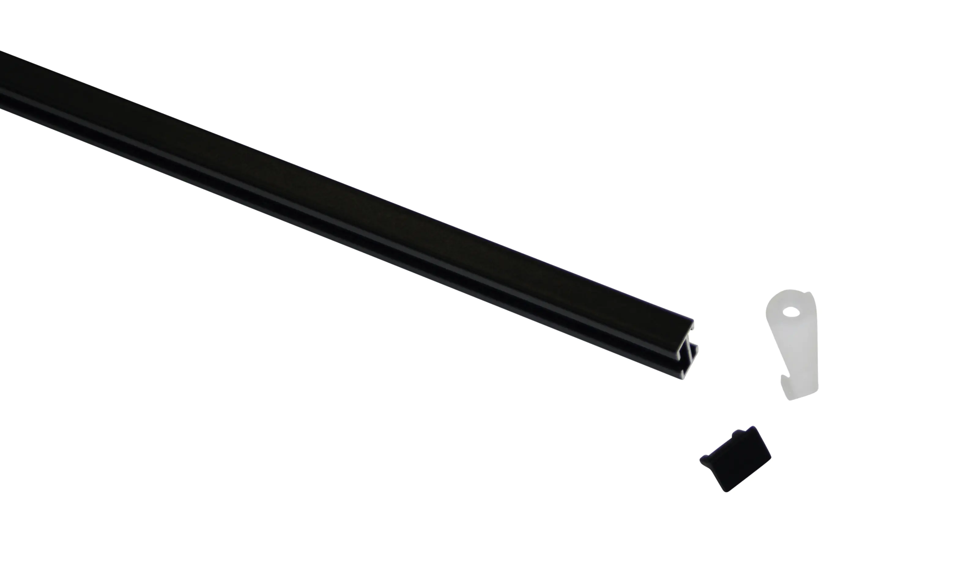 Gardinia Vorhangschienen-Set Lucy 1-läufig schwarz-matt 230 cm Gardinia Vorhangschienen-Set Lucy 1-läufig schwarz-matt 230 cm