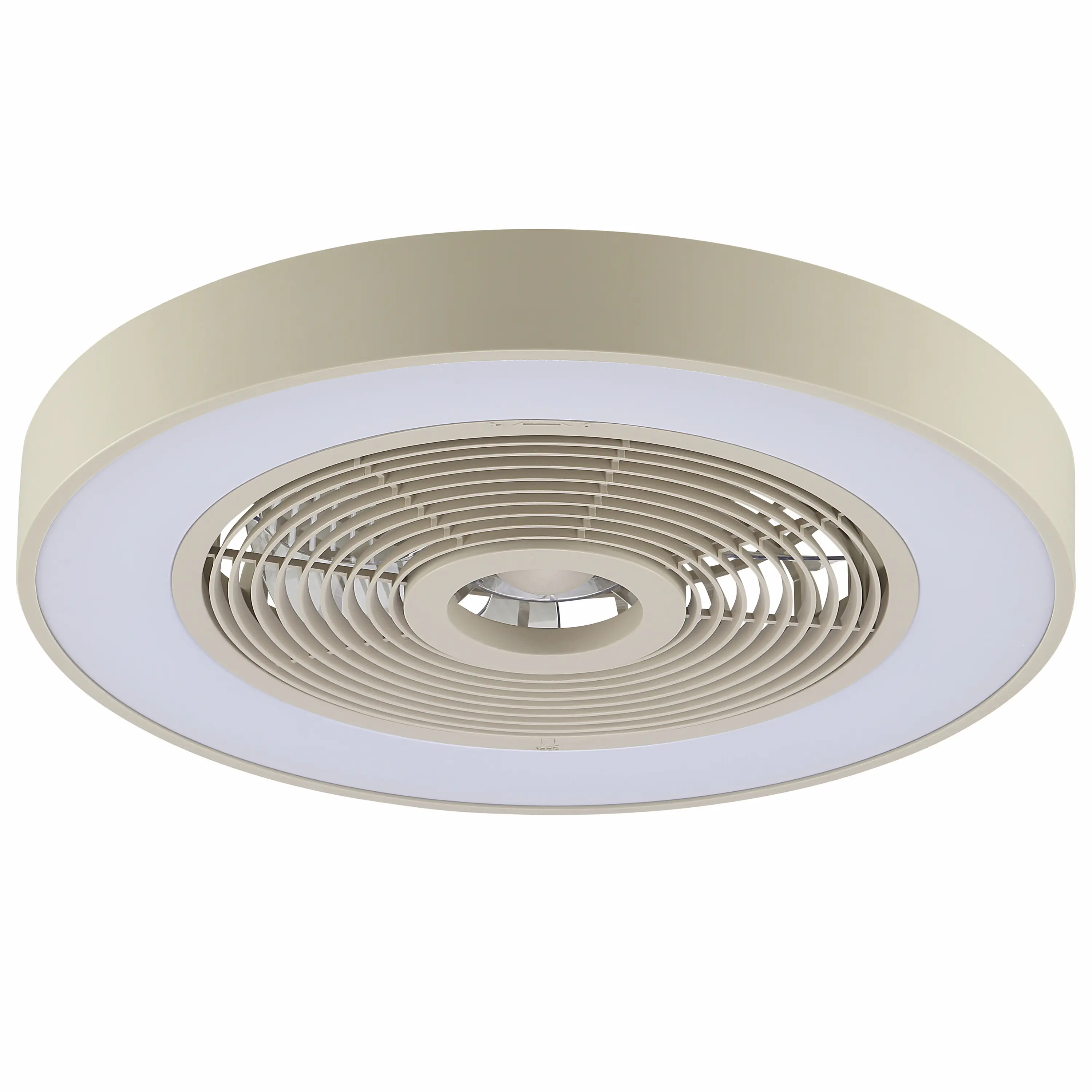 Briliant LED Deckenleuchte Catania mit Ventilator Ø 48,6 cm 40W beige RGB