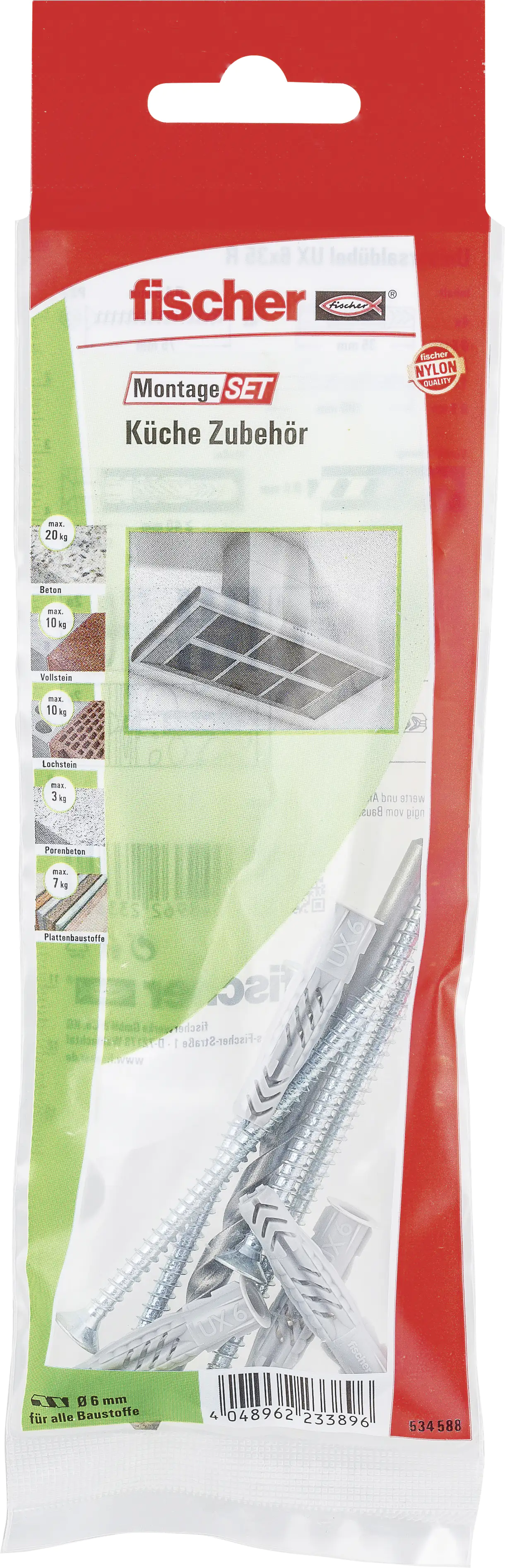 Fischer Montage-Set Küche Zubehör