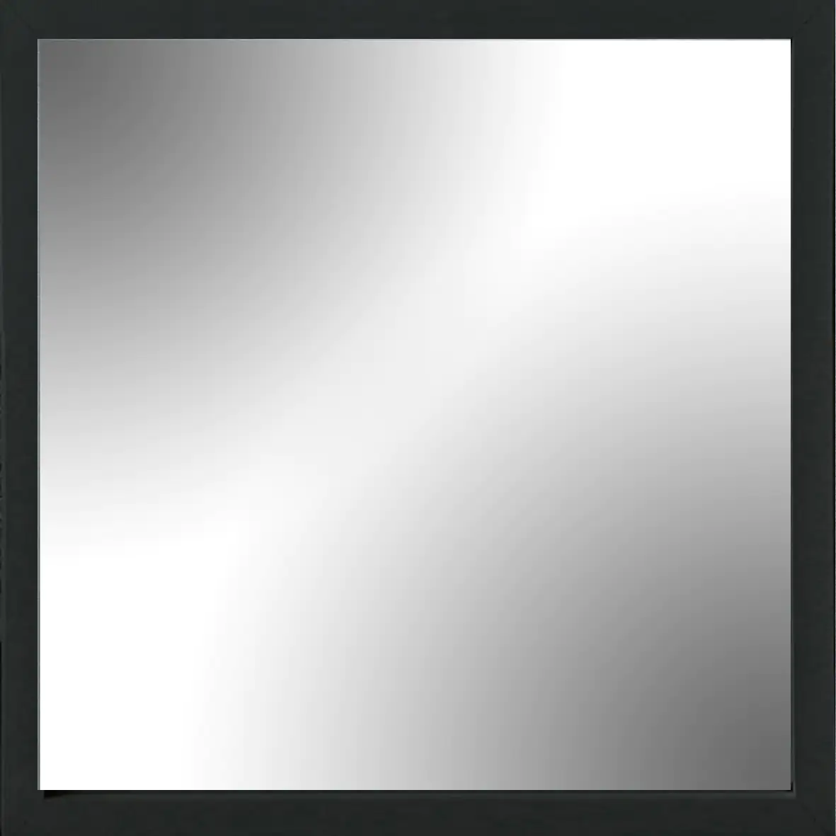 Spiegel Strato Line schwarz, 30x30 cm