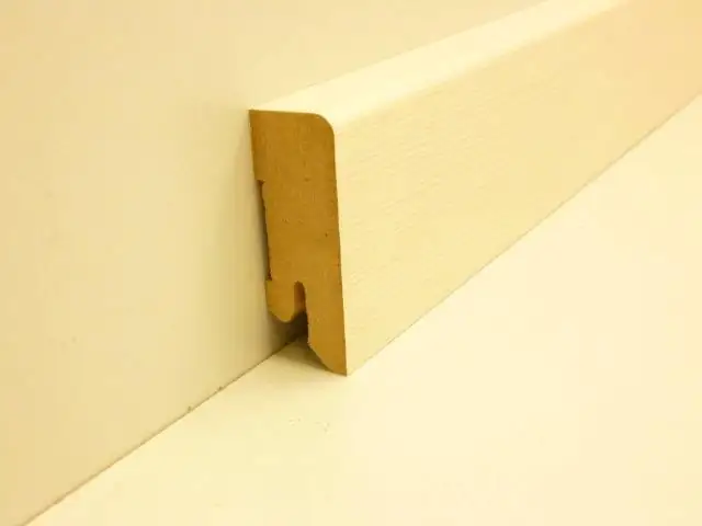 B.S. Bauprogramm Clip-Sockelleiste 250 cm 50 x 18 mm White wood