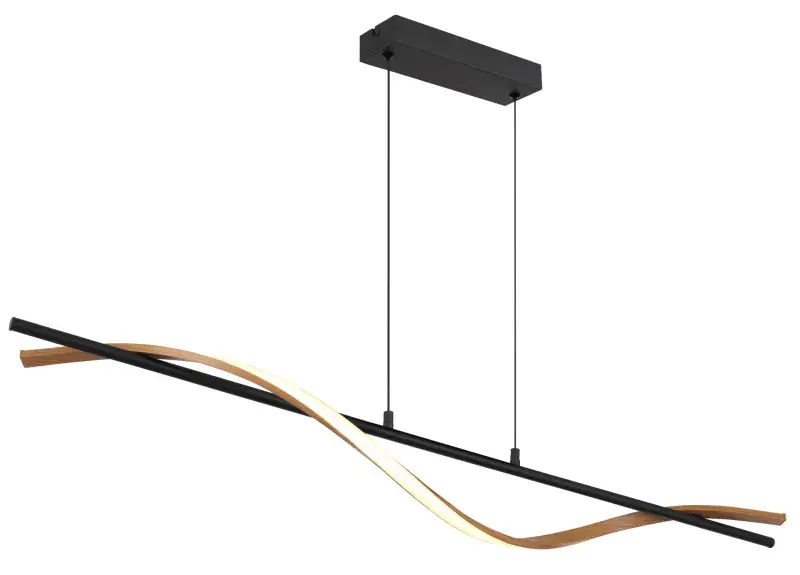 Globo Hängeleuchte Watkins 115 x 120 cm L x H schwarz warmweiß