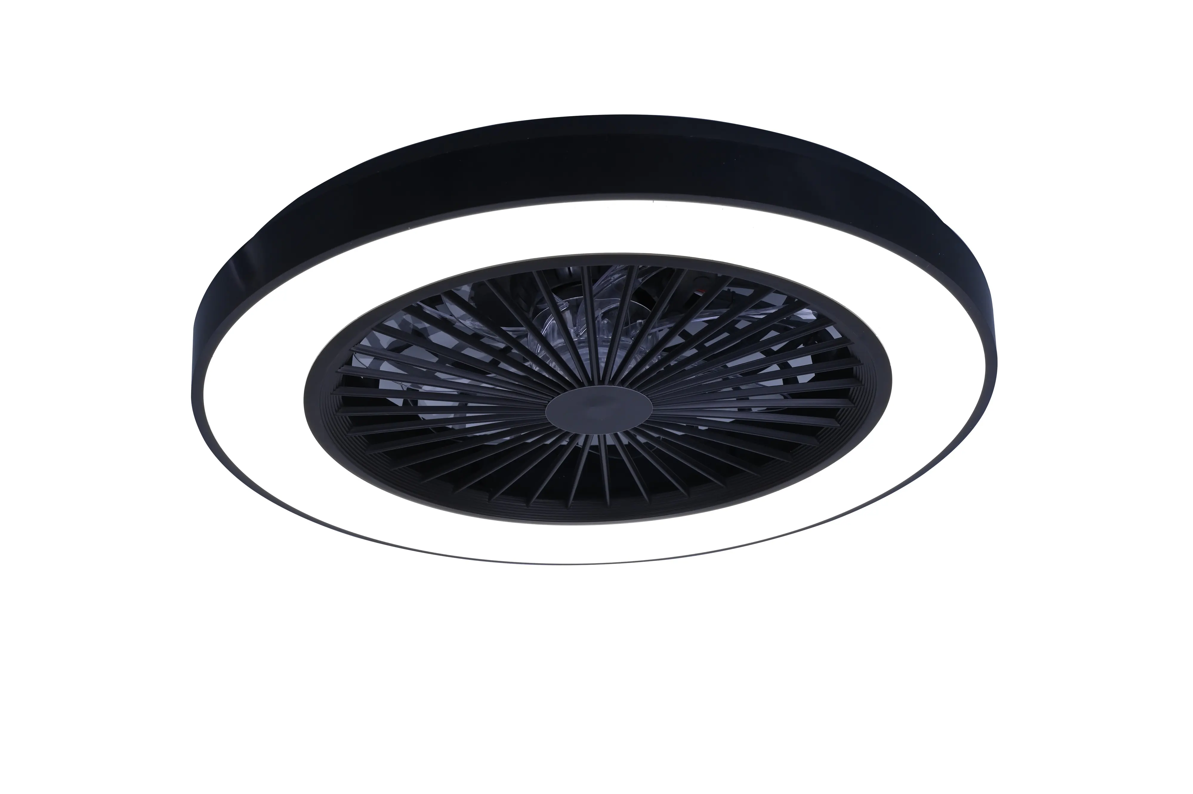 LED Deckenleuchte mit Ventilator Petri Ø 48 cm 40 W schwarz LED Deckenleuchte mit Ventilator Petri Ø 48 cm 40 W schwarz