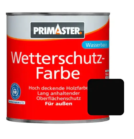 Primaster Wetterschutzfarbe 2,5 L schwarz