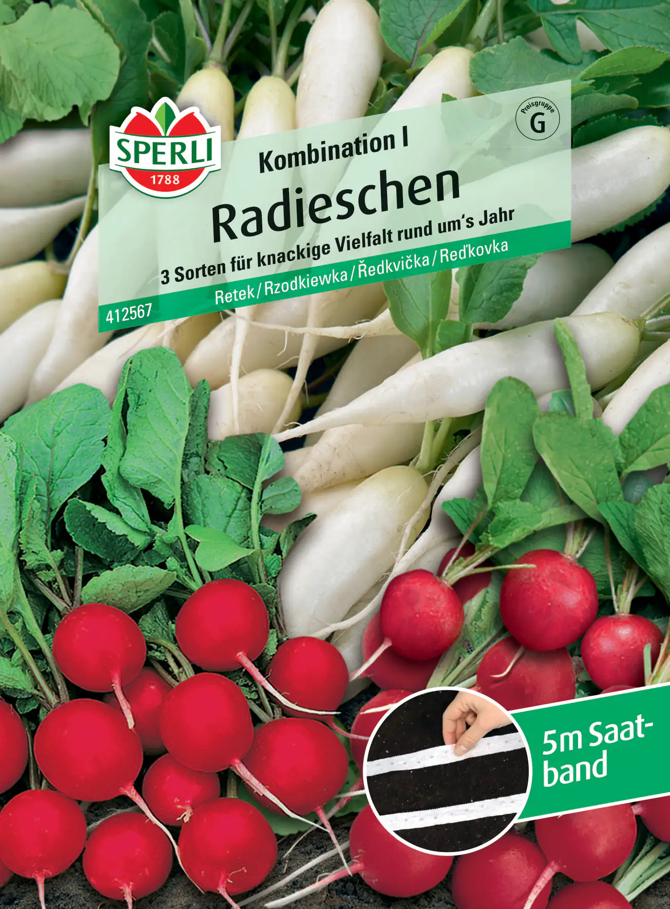 Sperli Radieschen Kombination I Saatband