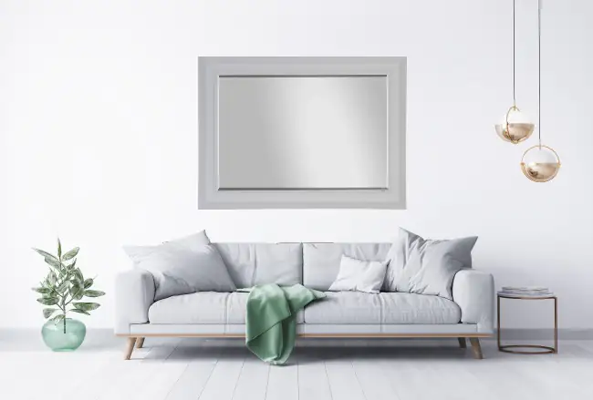 TrendLine Wandspiegel weiß 77 x 107 cm